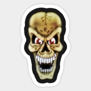 Cartoony Skull Sticker